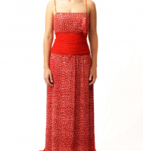 Vestido largo con tirantes color rojo para invitadas - INVITADISIMA Talla  Ropa XS Colores ROJOS Categoria Colores ROJOS